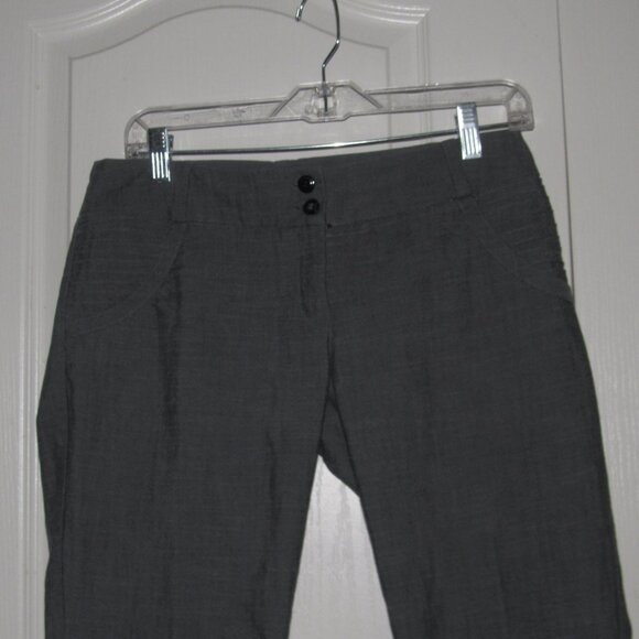 Mariana Marquez Women’s Gray Stretch Crop Pants M – Slim Ankle Trousers - Picture 3 of 8